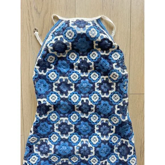 Maje Three-tone Crochet Dress - Picture 10 of 16